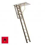 Zoldertrap Roto ProfiLine brandwerend trap in hout Vouwbaar in 3 delen warmte isolerend Zoldertrap Roto ProfiLine brandwerend trap in hout Vouwbaar in 3 delen warmte isolerend