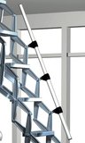 Zoldertrap Roto Junior Highboard Aluminium schaartrap telescopische armleuning