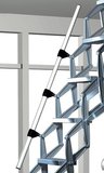 Zoldertrap Roto Junior Highboard Aluminium schaartrap telescopische armleuning